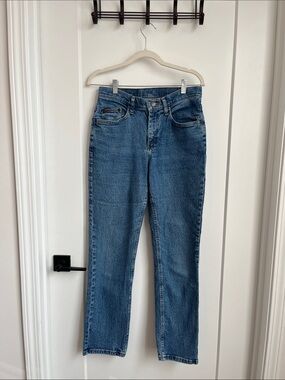 Y2K Denim Riders Straight-Leg Women's Jeans in Classic Blue Wash 28X29